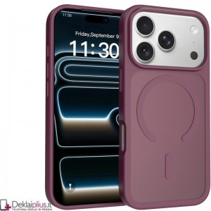 „Skin Feel“ TPU hibridinis su MagSafe dėklas - bordo (Apple Iphone 17 Pro Max/18 Pro Max)
